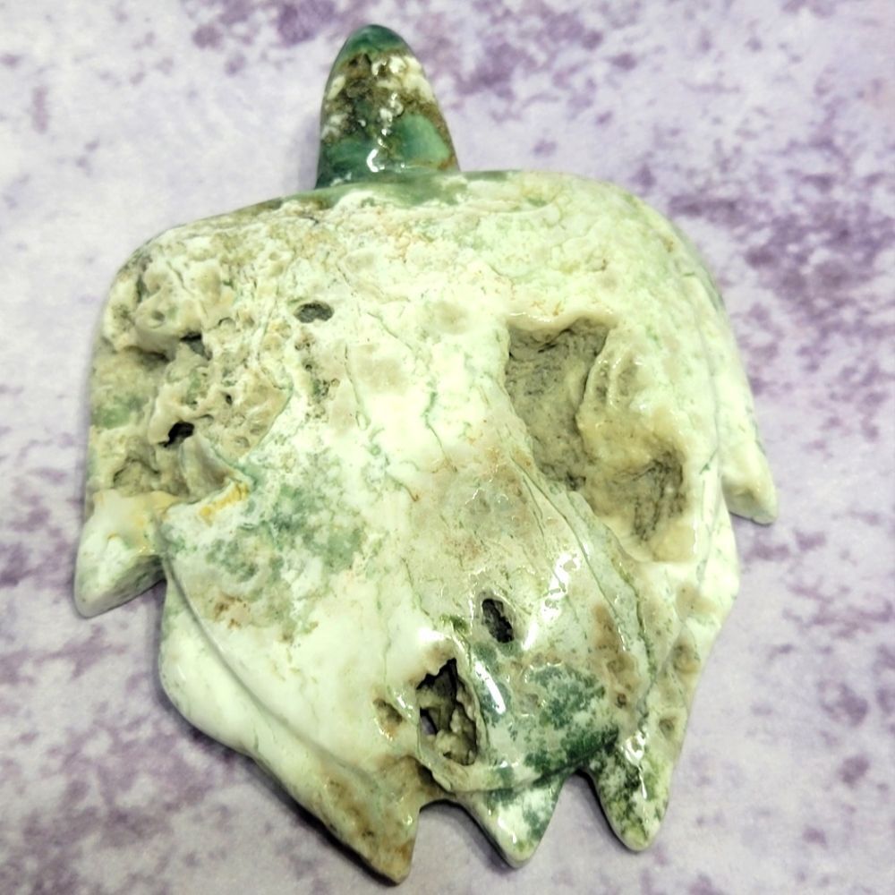 Moss Agate Sea Turtle